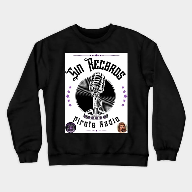 Sin Records Pirate Radio Crewneck Sweatshirt by FHE Bad Mormons